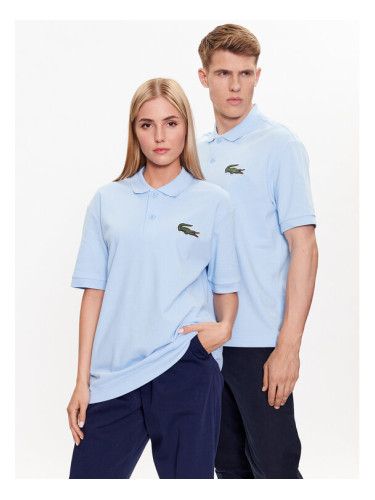 Lacoste Тениска с яка и копчета PH3922 Син Regular Fit