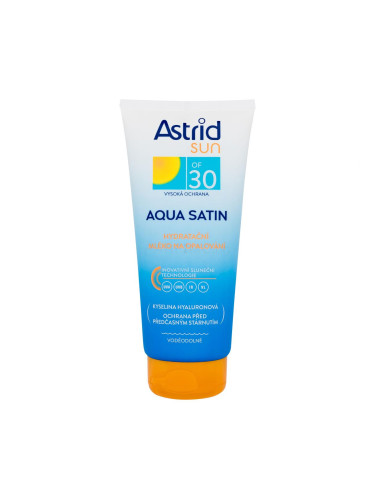 Astrid Sun Aqua Satin Moisturizing Milk SPF30 Слънцезащитна козметика за тяло 200 ml
