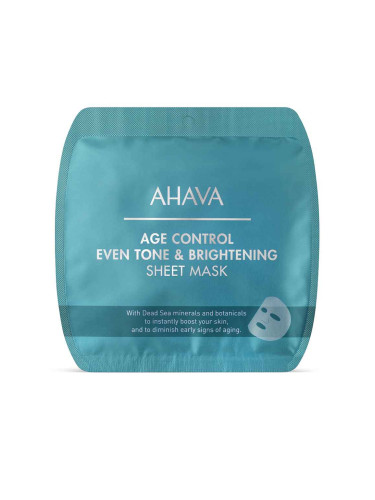 AHAVA Age Control Even Tone & Brightening Sheet Mask Маска за лице дамски  