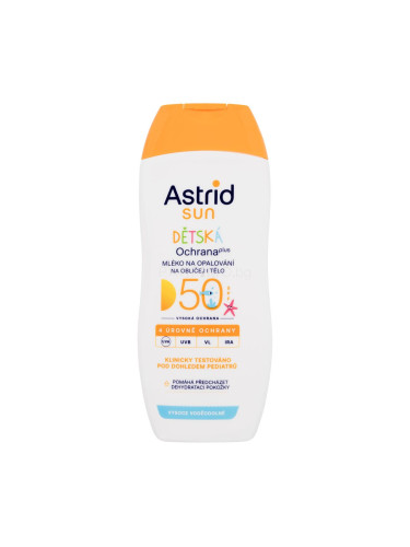 Astrid Sun Kids Face and Body Lotion SPF50 Слънцезащитна козметика за тяло за деца 200 ml