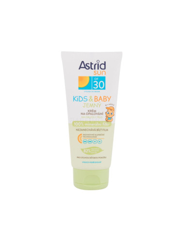 Astrid Sun Kids & Baby Soft Face and Body Cream SPF30 Слънцезащитна козметика за тяло за деца 100 ml