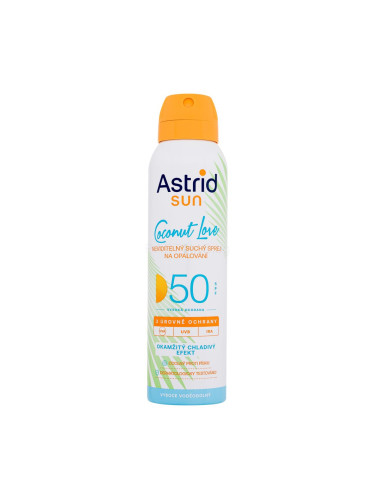 Astrid Sun Coconut Love Dry Mist Spray SPF50 Слънцезащитна козметика за тяло 150 ml