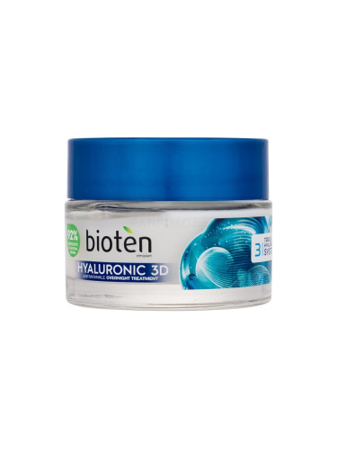 Bioten Hyaluronic 3D Antiwrinkle Overnight Cream Нощен крем за лице за жени 50 ml