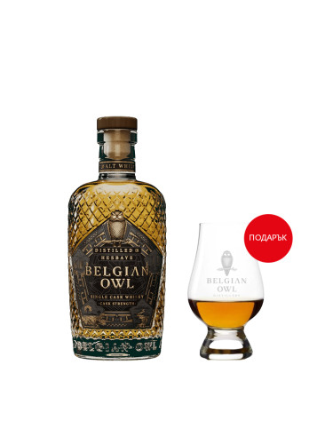 Белджън Оул Уиски Интенс Каск Стрент + Подарък Дегустационна Чаша
