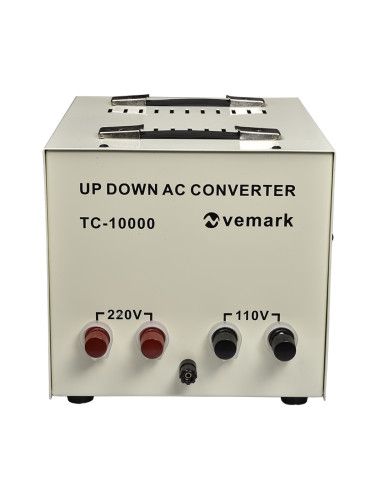 Конвертор 10000W, 220VAC-110VAC, VEMARK TC-10000, двупосочен