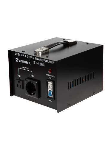 Конвертор 1000W, 220VAC-110VAC, VEMARK ST-1000, двупосочен