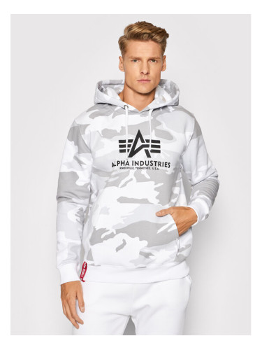 Alpha Industries Суитшърт Basic 178312C Сив Regular Fit