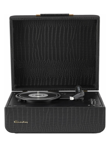 Crosley Mercury Black Croc Portable грамофон