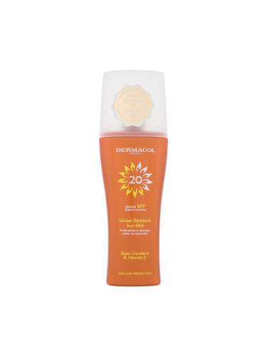 Dermacol Sun Water Resistant Milk Spray SPF20 Слънцезащитна козметика за тяло 200 ml