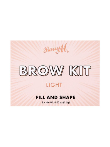 Barry M Brow Kit Комплекти и палитри за вежди за жени 4,5 g Нюанс Light