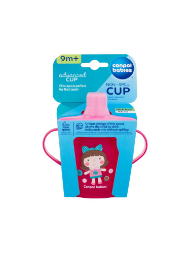 Canpol babies Toys Non-Spill Cup Pink 9m+ Чаша за деца 250 ml