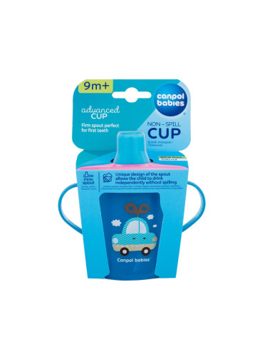 Canpol babies Toys Non-Spill Cup Blue 9m+ Чаша за деца 250 ml