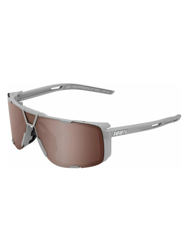 100% Eastcraft Soft Tact Stone Grey/HiPER Crimson Silver Mirror Lens Колоездене очила