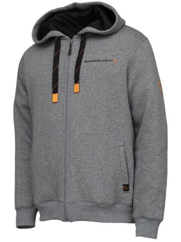 Savage Gear Суитчер Classic Zip Hoodie Grey Melange S