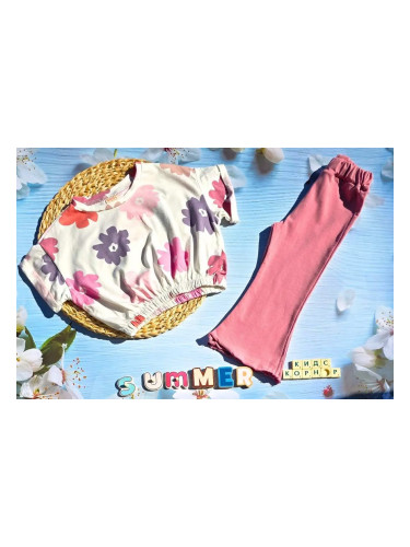 Детски летен комплект Flowers