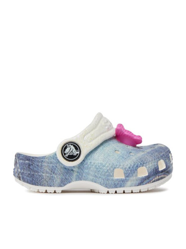 Crocs Чехли Classic Denim Clog T 208302 Бял