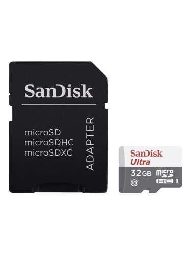 SanDisk Ultra microSDHC 32GB + SD Adapter 100MB/s Class 10 UHS-I, EAN: