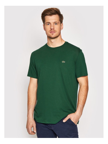 Lacoste Тишърт TH6709 Зелен Regular Fit