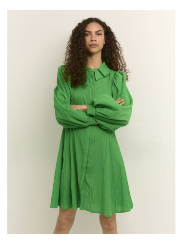 Karen by Simonsen Рокля тип риза Bugsy 10104307 Зелен Feminine Fit