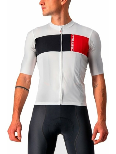 Castelli Prologo 7 Джърси Ivory/Light Black-Red 3XL