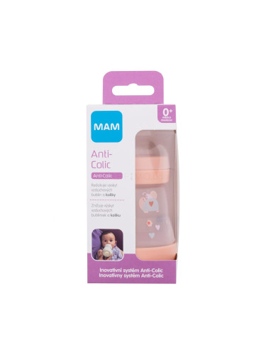 MAM Easy Start Anti-Colic 0m+ Nude Бебешко шише за деца 160 ml