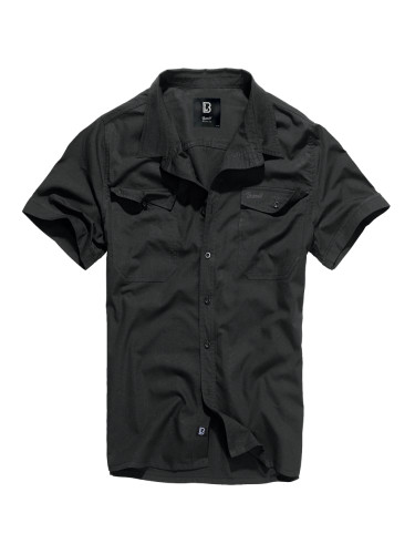 Мъжка риза с къс ръкав в черно Brandit Roadstar