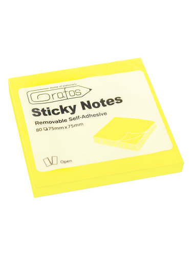 Самоз.листчета 75/75 жълт неон 80л