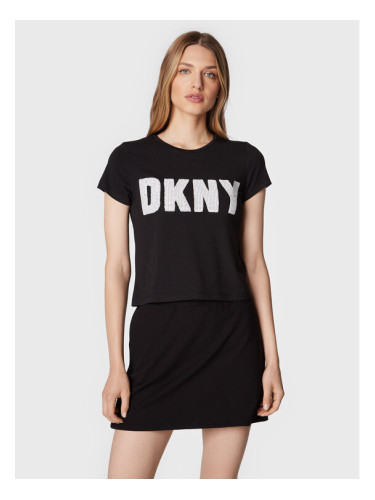 DKNY Тишърт P2FKHGWG Черен Regular Fit