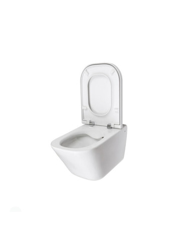 Компактна порцеланова тоалетна за окачване на стена Rimless