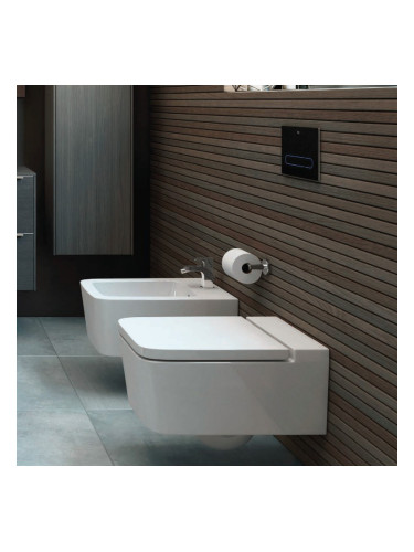 SQUARE Oкачена тоалетна с хоризонтално оттичане A346537620 - Matt White