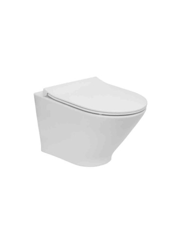 ROUND - Компактна порцеланова окачена тоалетна чиния A3460NB000
