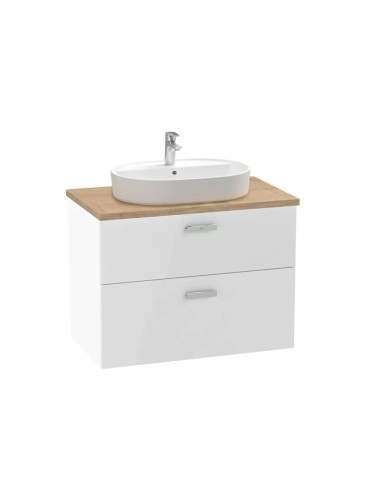 VICTORIA PRO - мебел за умивалник с плот 800 мм, бял гланц