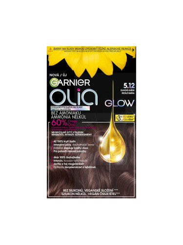 Garnier Olia Glow Боя за коса за жени 60 g Нюанс 5.12 Rainbow Brown