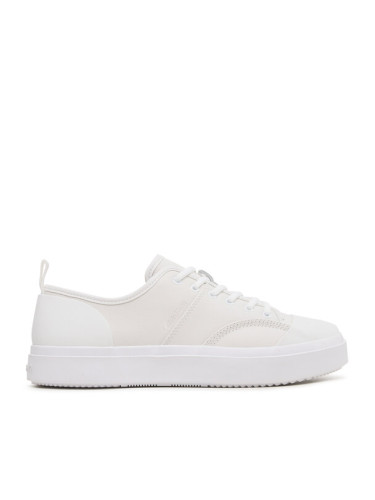 Calvin Klein Кецове Low Top Lace Up Lth HM0HM01045 Бял