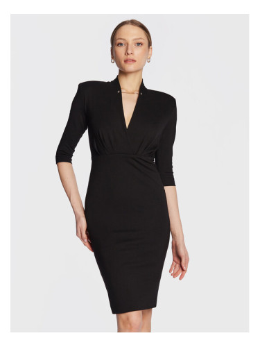 Liu Jo Коктейлна рокля CA3091 J1881 Черен Slim Fit