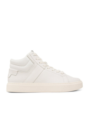 Calvin Klein Сникърси High Top Lace Up Lth HM0HM01057 Бял