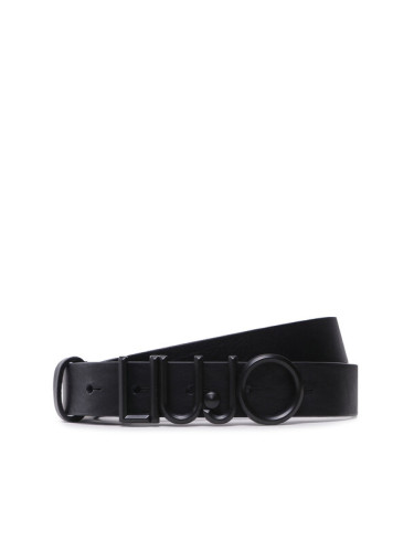 Liu Jo Дамски колан Cintura 2.5 Cm Fibbia Logo AA3338 P0055 Черен
