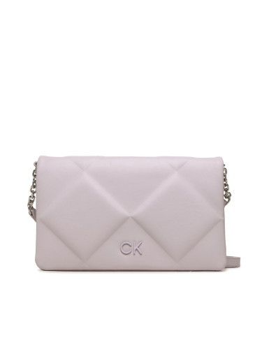 Дамска чанта Calvin Klein Re-Lock Qult Shoulder Bag K60K611021 Виолетов