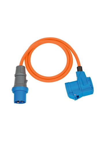 Удължител, с щепсел CEE 3P + шуко, 230V, 16A, 1.5m, 3x2.5mm2, IP44, влагозащитен, Brennenstuhl, 1132920525
