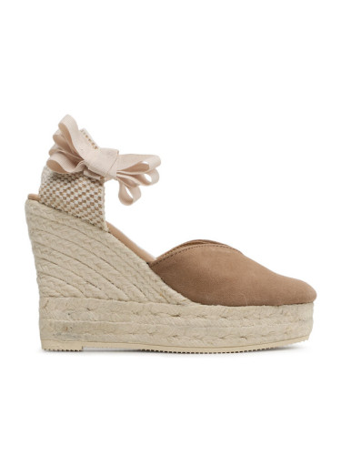 Manebi Еспадрили Heart-Shaped Wedge Espadrilles W 1.9 WH Кафяв