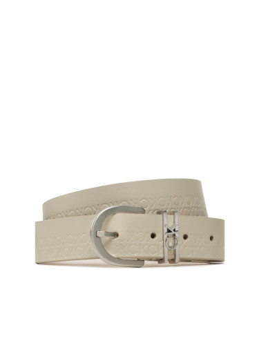 Дамски колан Calvin Klein Ck Must Ck Loop Belt 30Mm Emb Mn K60K611039 Бежов