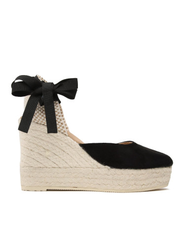 Еспадрили Manebi Wedge Espadrilles K 1.0 WV Черен