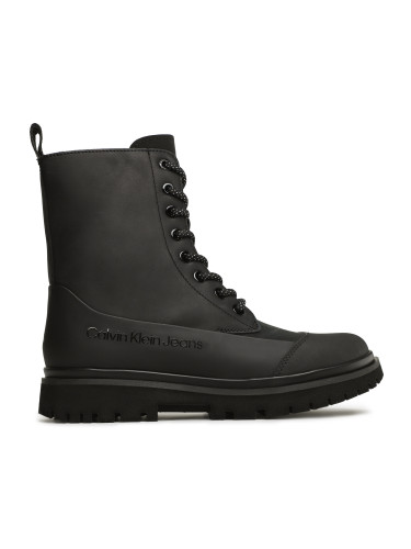 Боти Calvin Klein Jeans Chunky Combat Laceup Boot Rub YW0YW01066 Черен