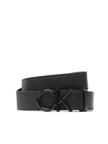 Мъжки колан Calvin Klein Adj Ck Metal Bobe Black 35Mm K50K510623 Черен