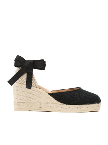 Еспадрили Manebi Organic Hemp Low Wedge Espadrilles O 7.9 WL Черен