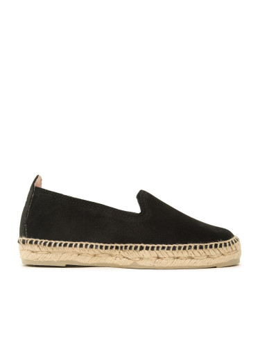 Еспадрили Manebi Suede Flat Espadrilles Черен