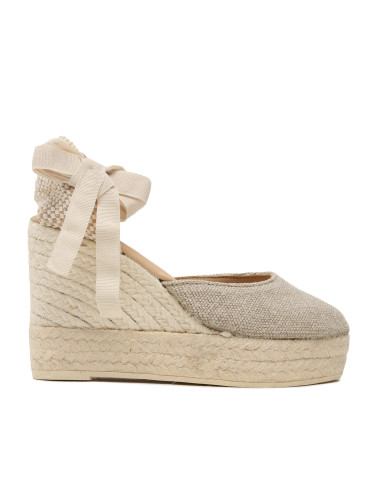 Еспадрили Manebi Wedge Espadrilles O 7.1 WV Бежов