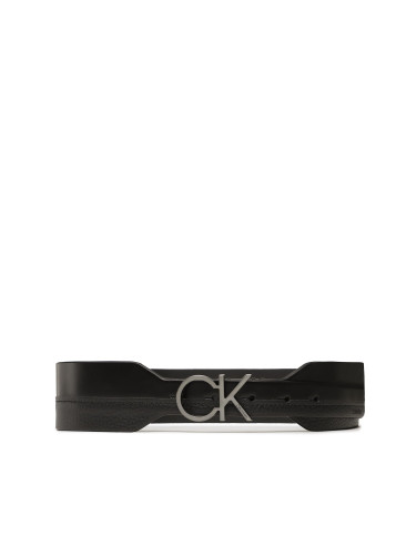 Дамски колан Calvin Klein Re-Lock Mix Waist Belt 50Mm K60K610790 Черен