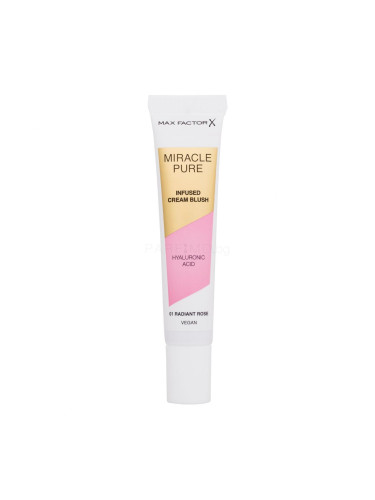 Max Factor Miracle Pure Infused Cream Blush Руж за жени 15 ml Нюанс 01 Radiant Rose