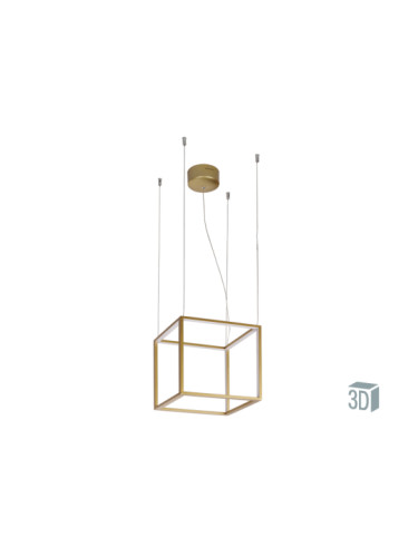 LED пендел VIOKEF 4207100 GOLD-CUBE 